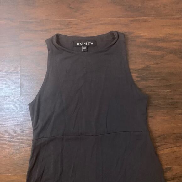 Athleta dark gray sleeveless high neck maxi dress size XXS - Picture 7 of 13